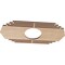 Ekena Millwork Chrysler Wood Fretwork Pierced Ceiling Medallion, Alder, 16"W x 8"H x 4 1/4"ID x 3/8"T CMWP16X08X0375CSAL - alternate 3